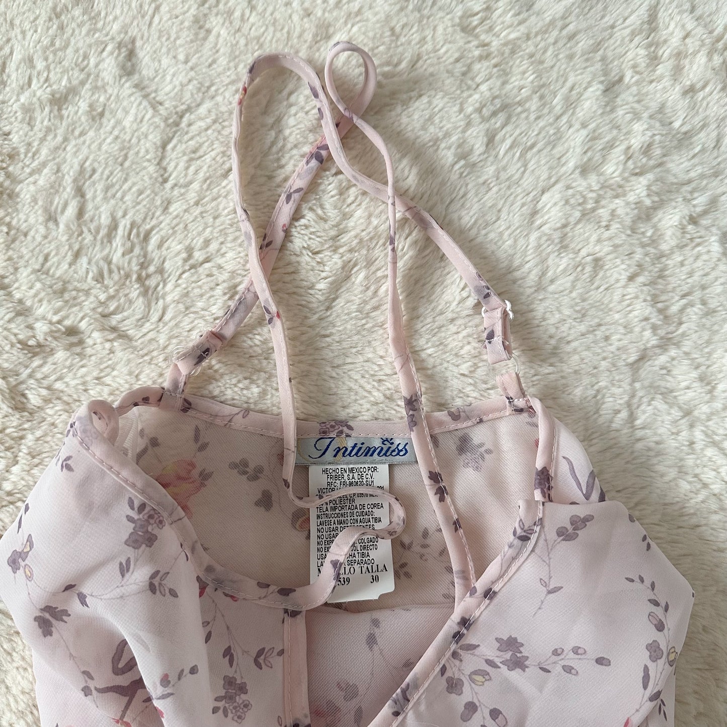 1990's quiet bloom slip dress