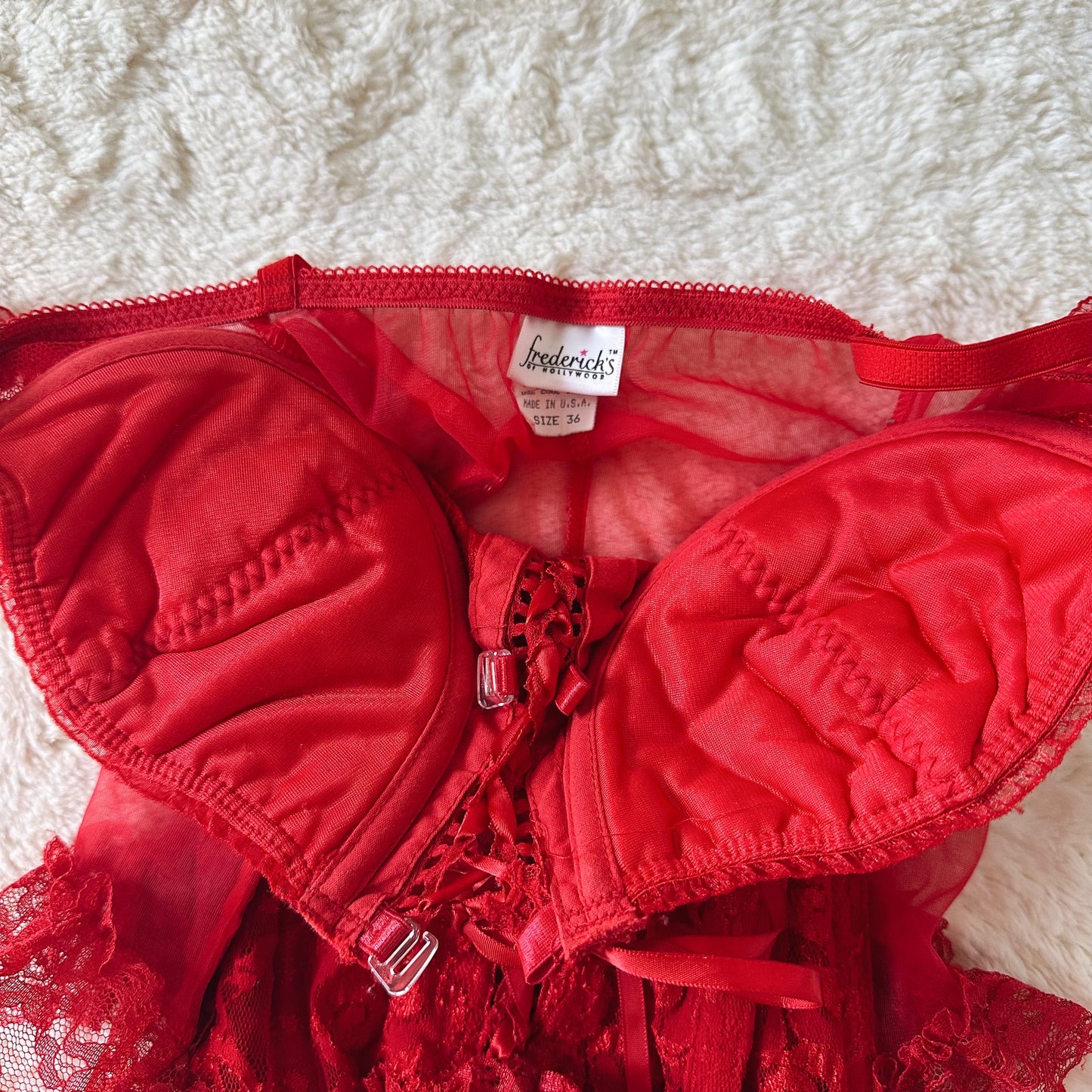 1990's scarlet rose corset top