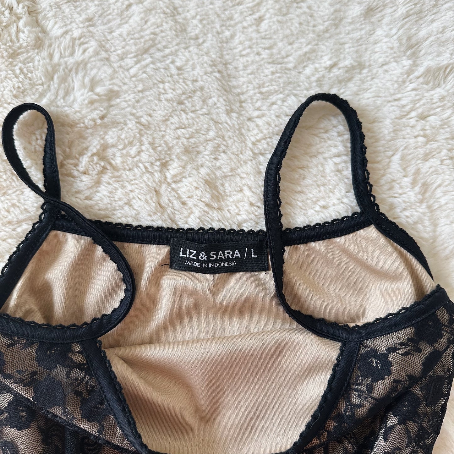1990's nude noir camisole