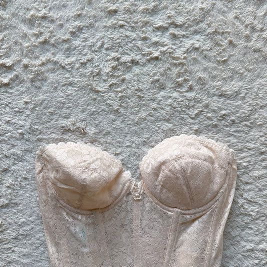 1980's sweet cream corset