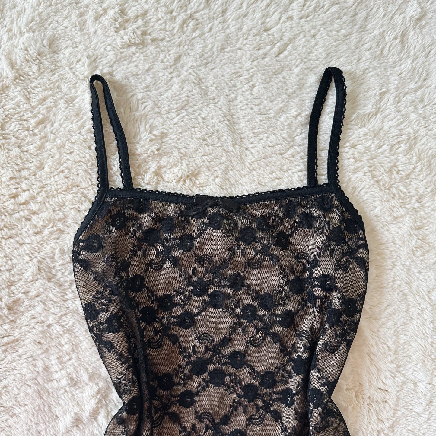 1990's nude noir camisole