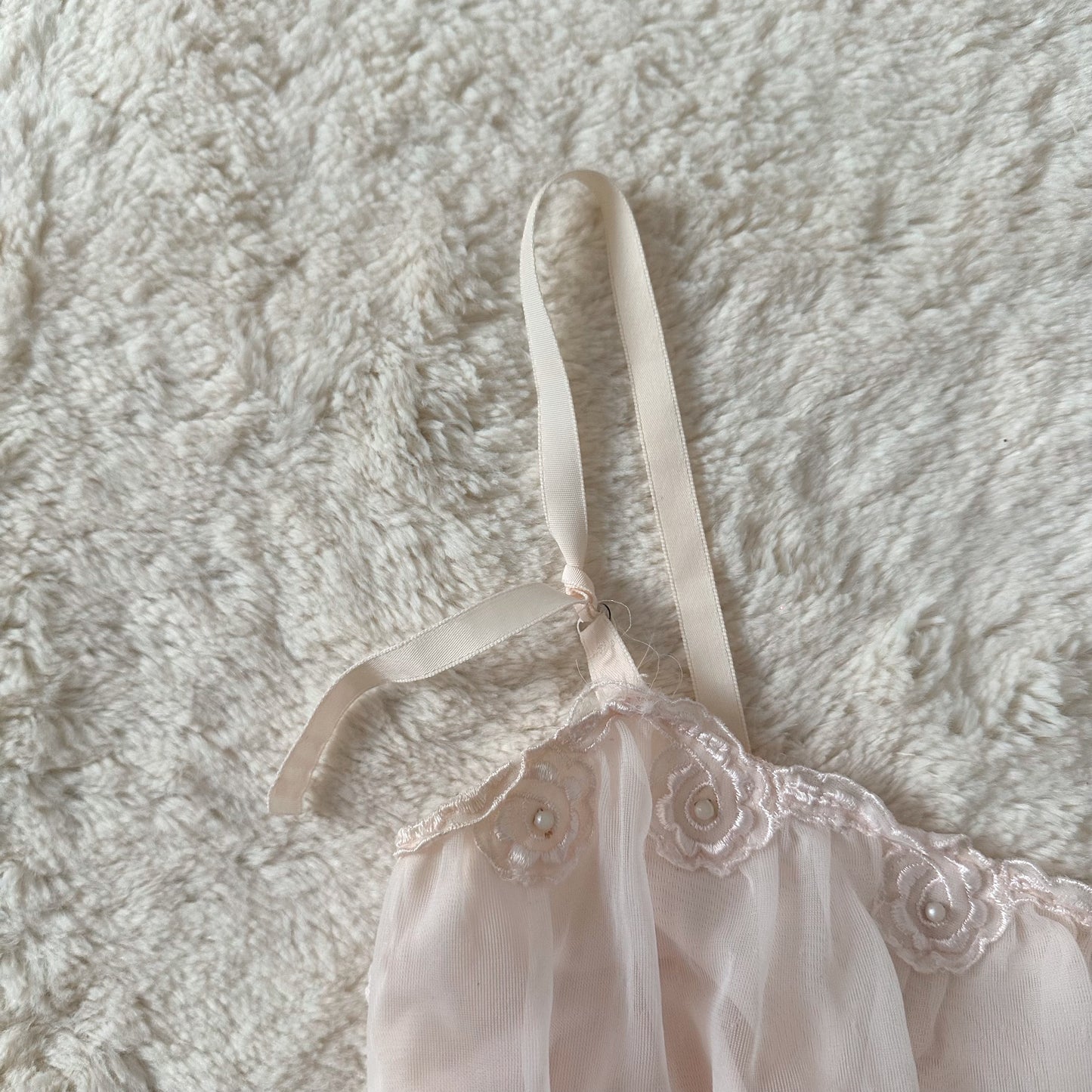 1980's blush reverie slip dress