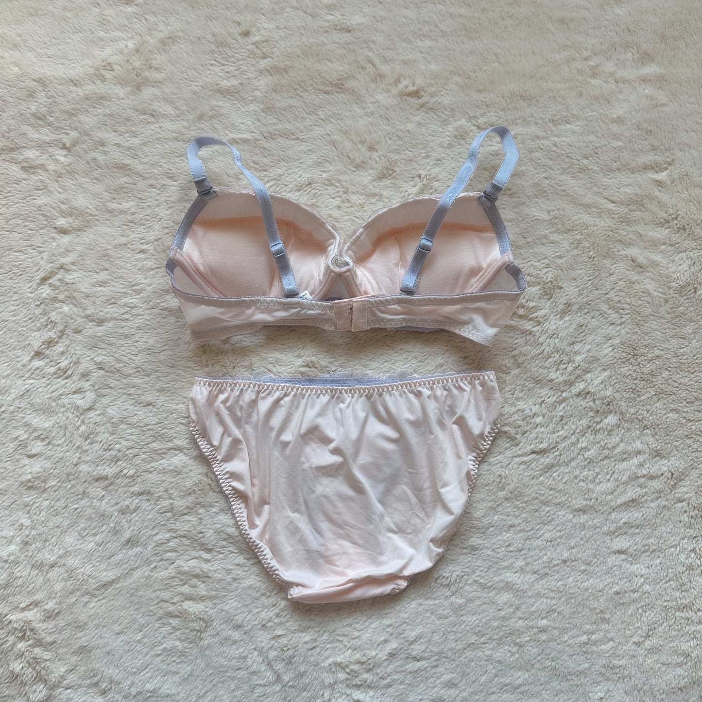 japanese brand cotton candy bra + panty set