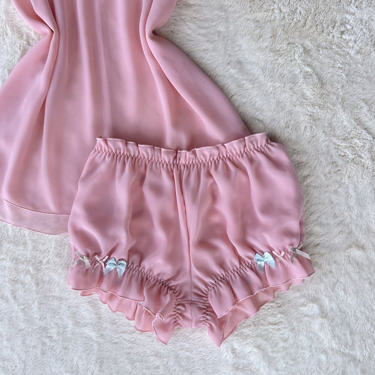 japanese brand blush bow sleep set