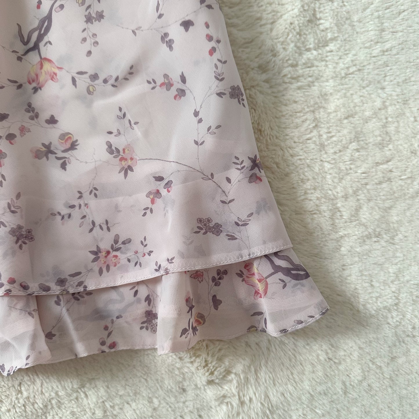 1990's quiet bloom slip dress
