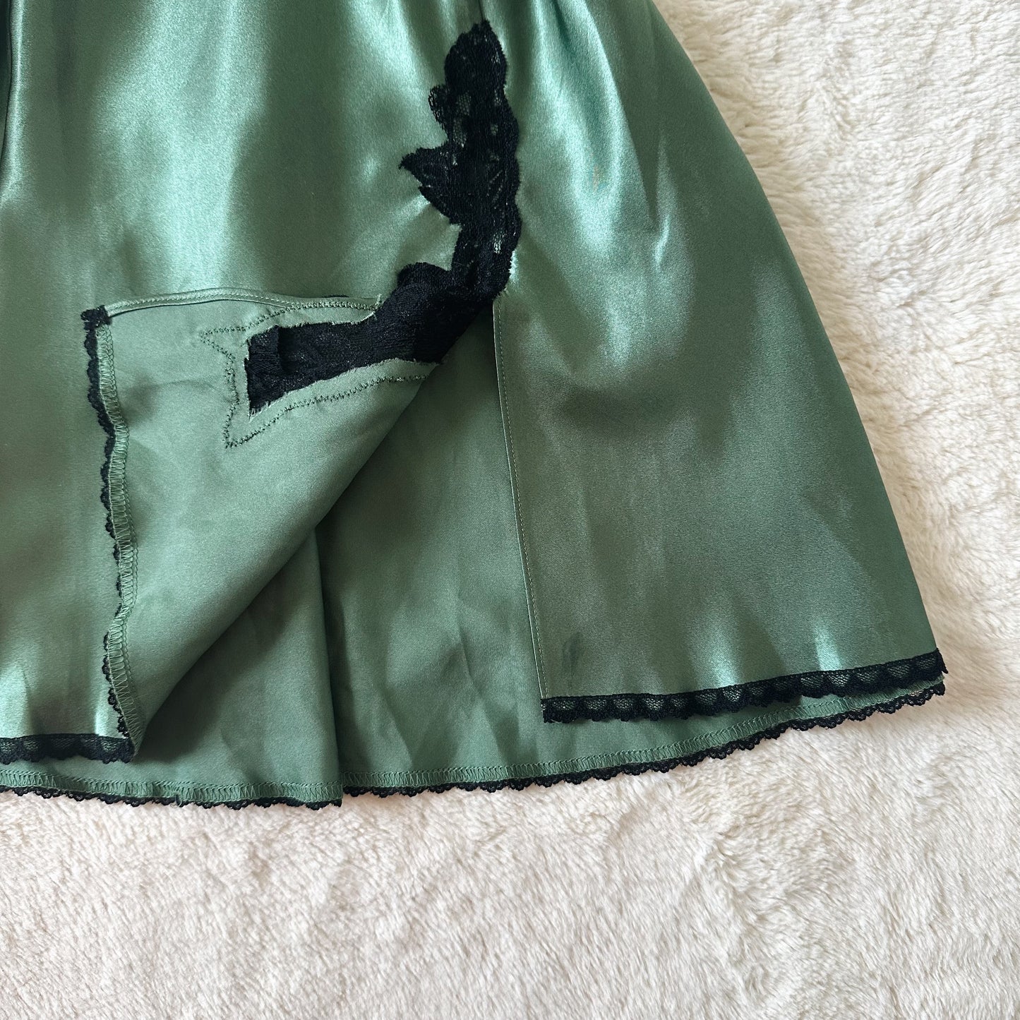 2000's emerald witch slip dress
