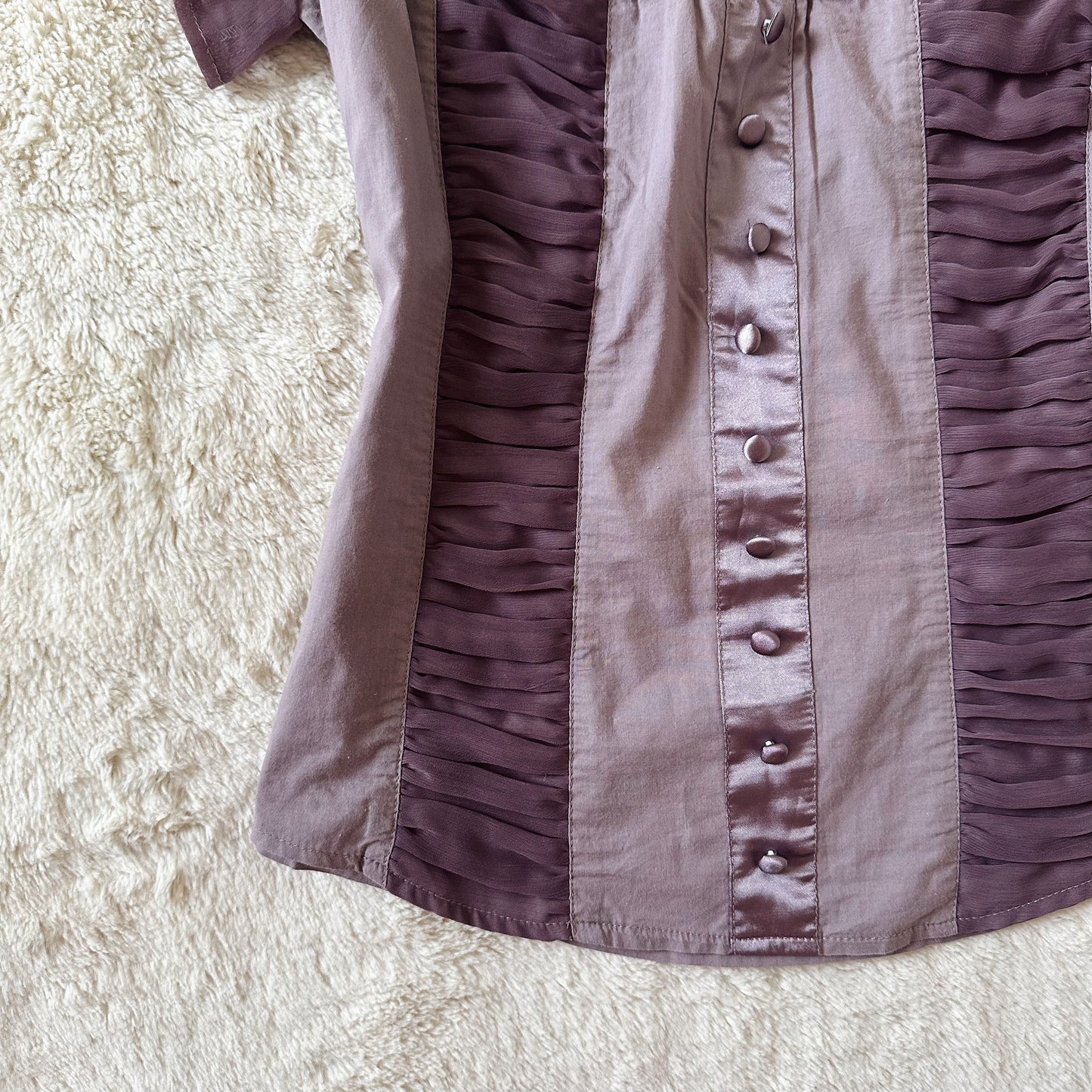 1990's twilight mauve milkmaid top