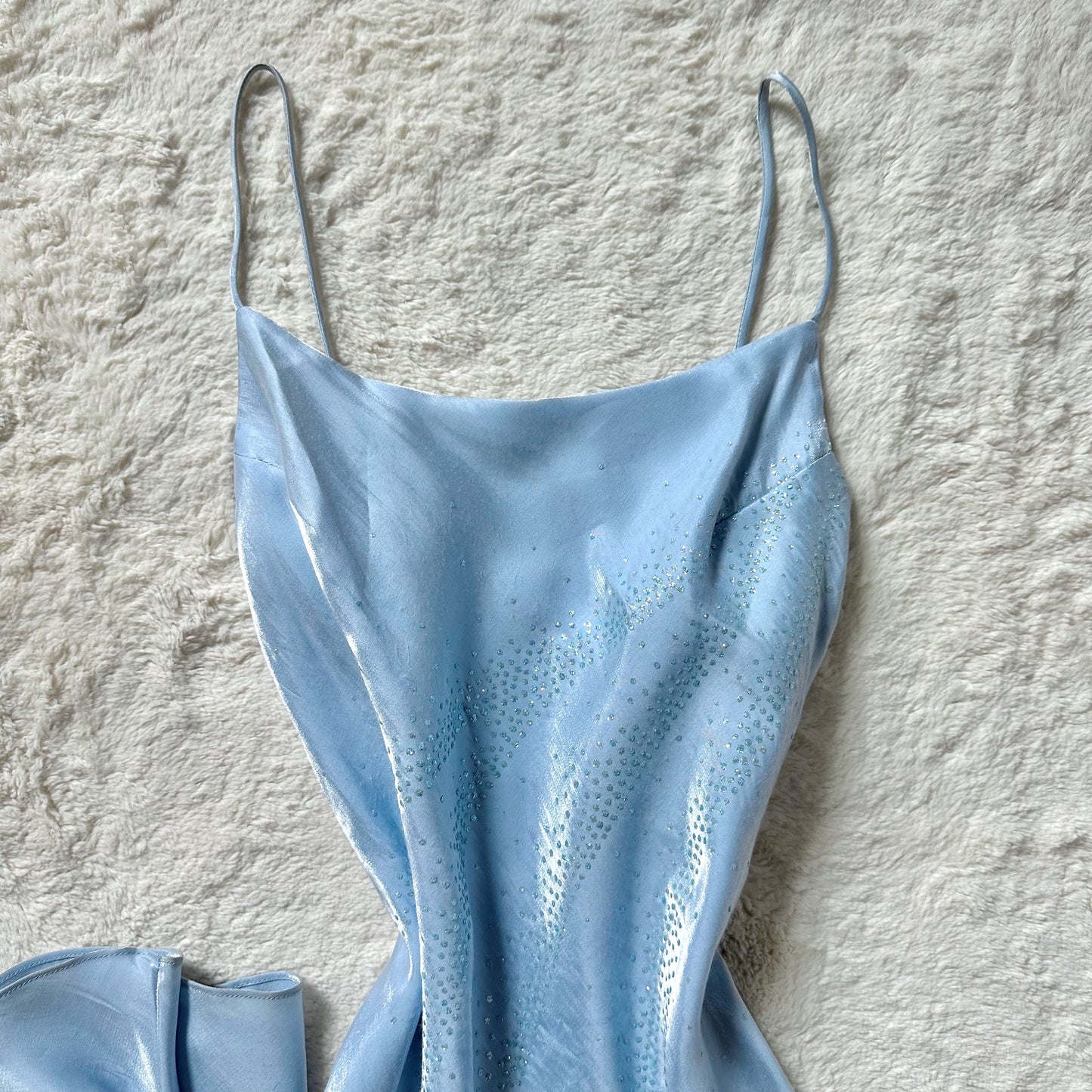 1990's cinderella rhinestone gown