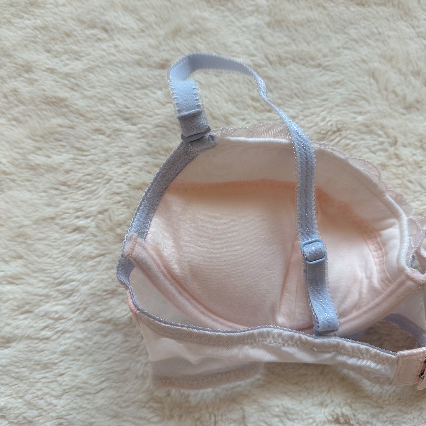 japanese brand cotton candy bra + panty set