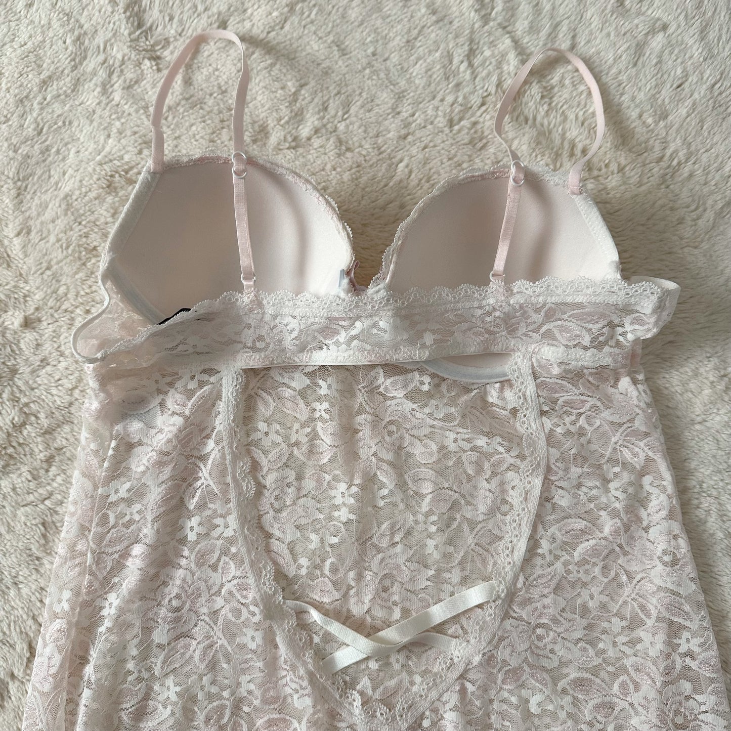 contemporary cream promise slip dress