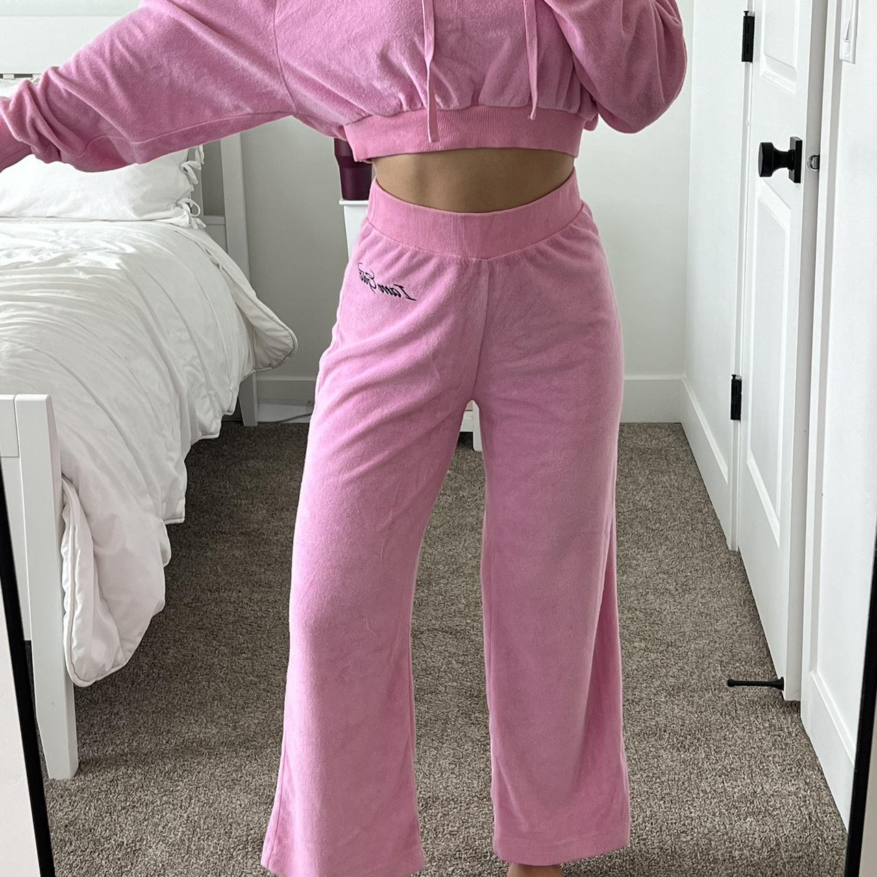 i.am.gia pink torres terrycloth pants