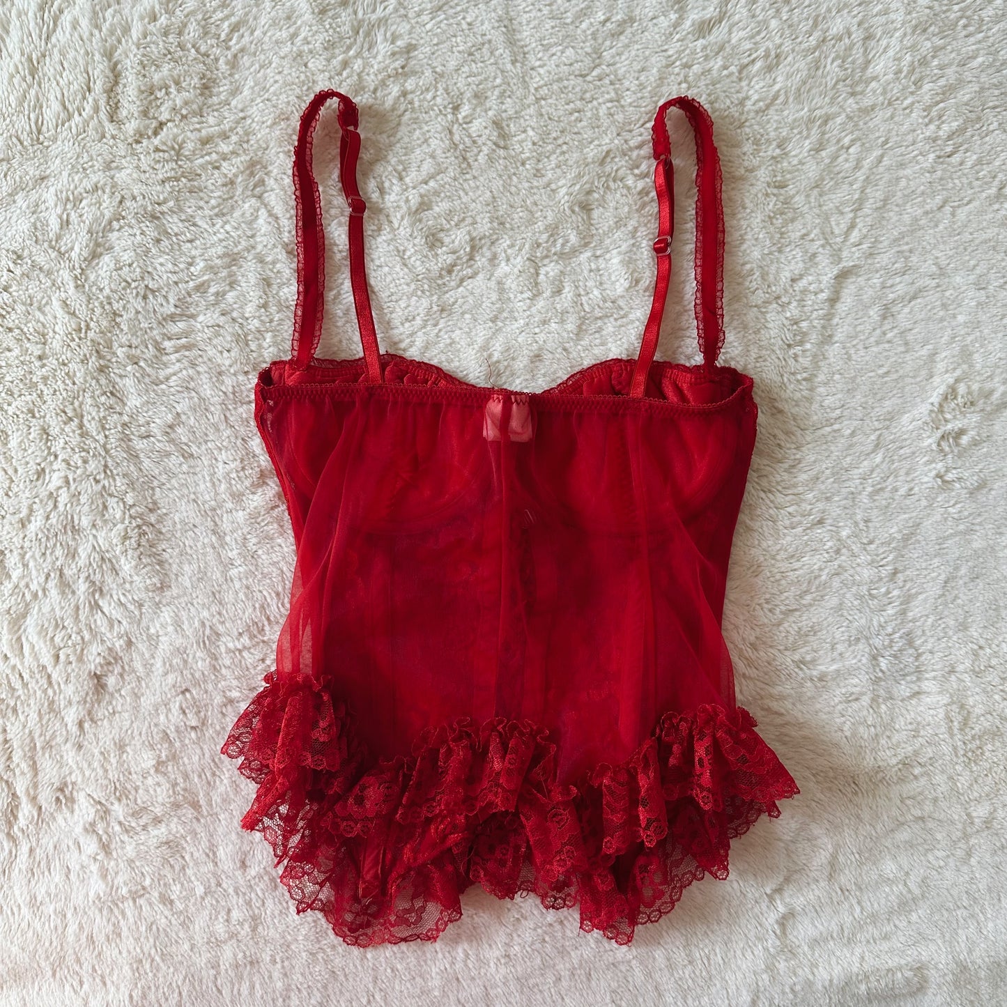 1990's scarlet rose corset top