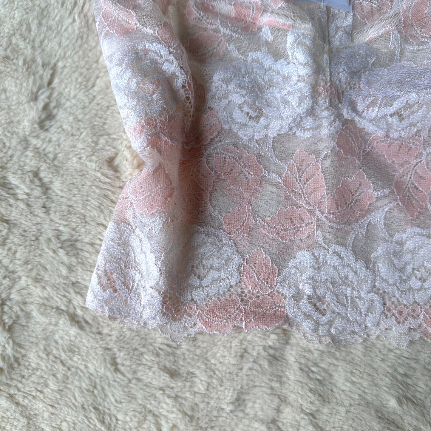 japanese brand ivory peach cropped camisole