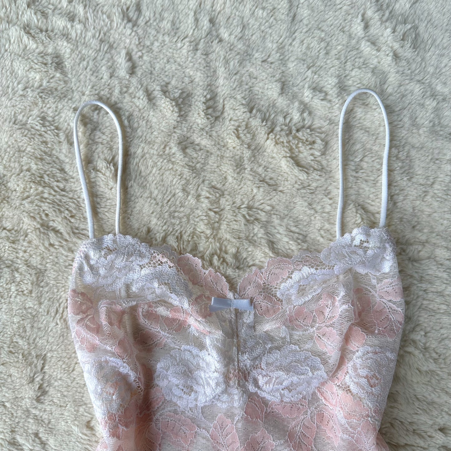 japanese brand ivory peach cropped camisole