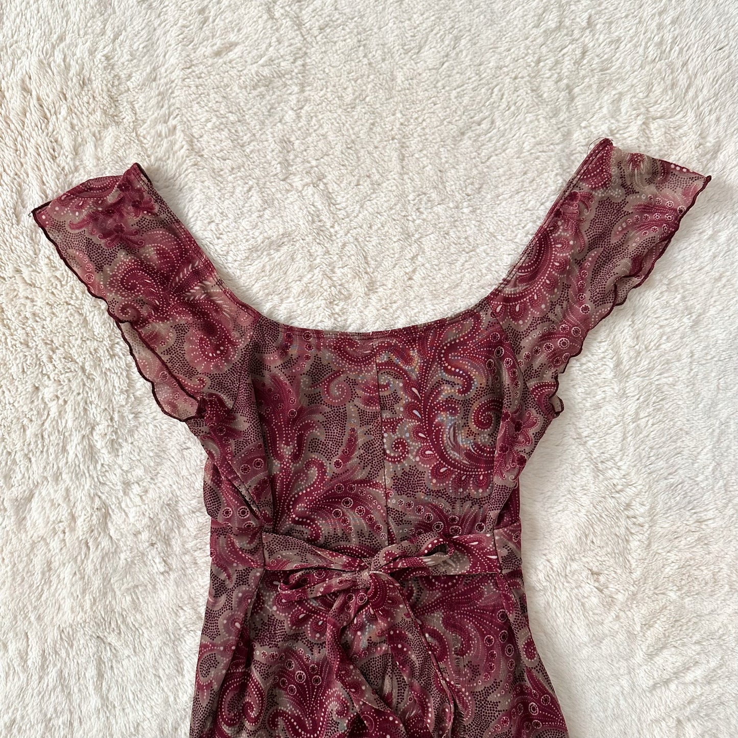 1990's mulberry muse milkmaid dress
