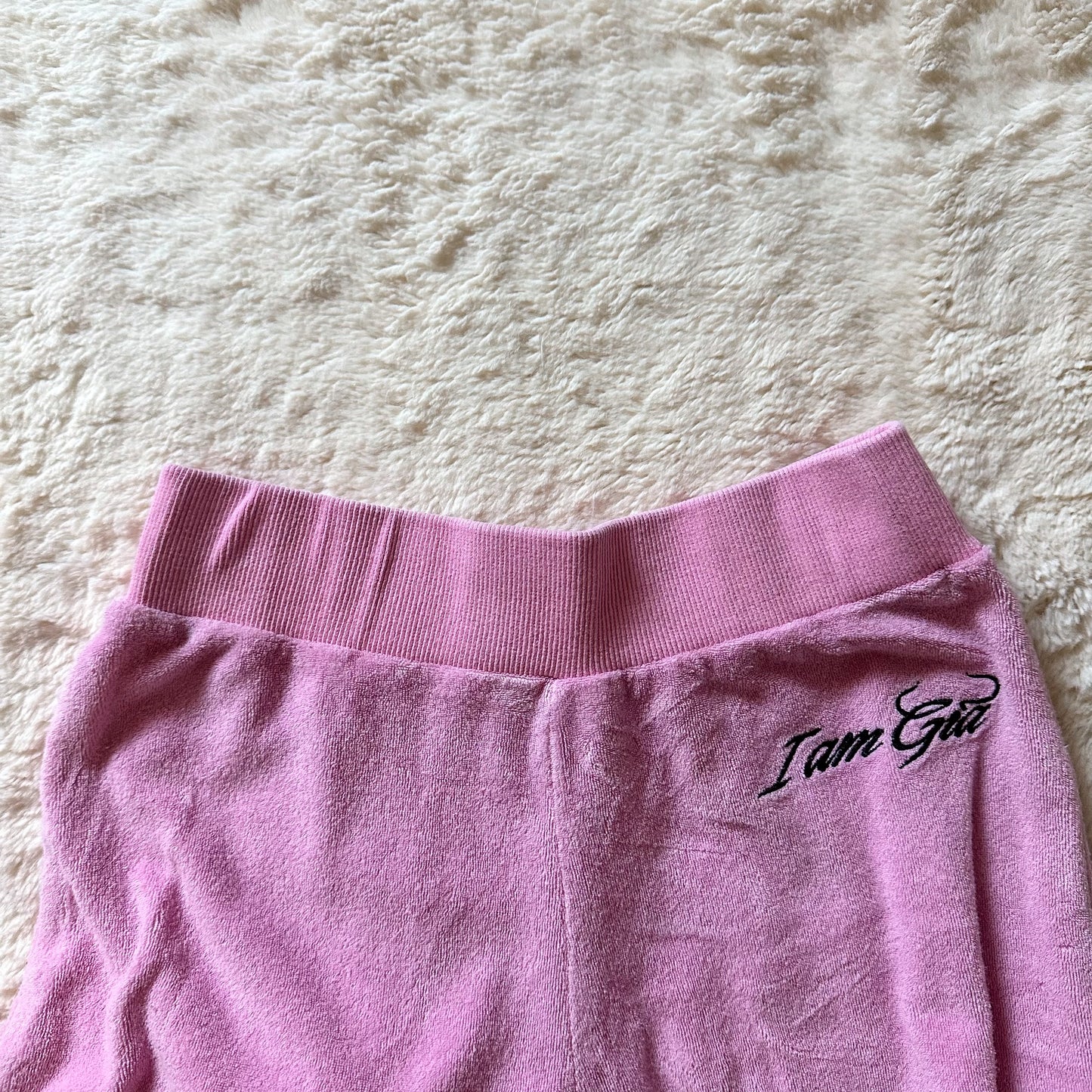 i.am.gia pink torres terrycloth pants