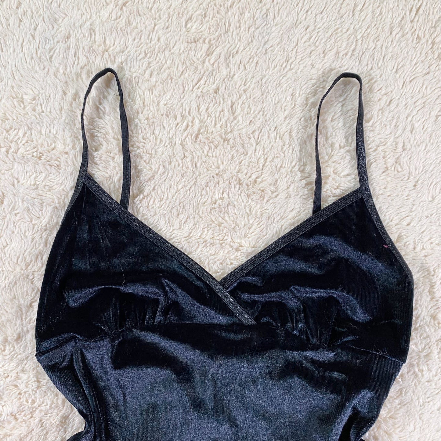 2000's velvet bow cami