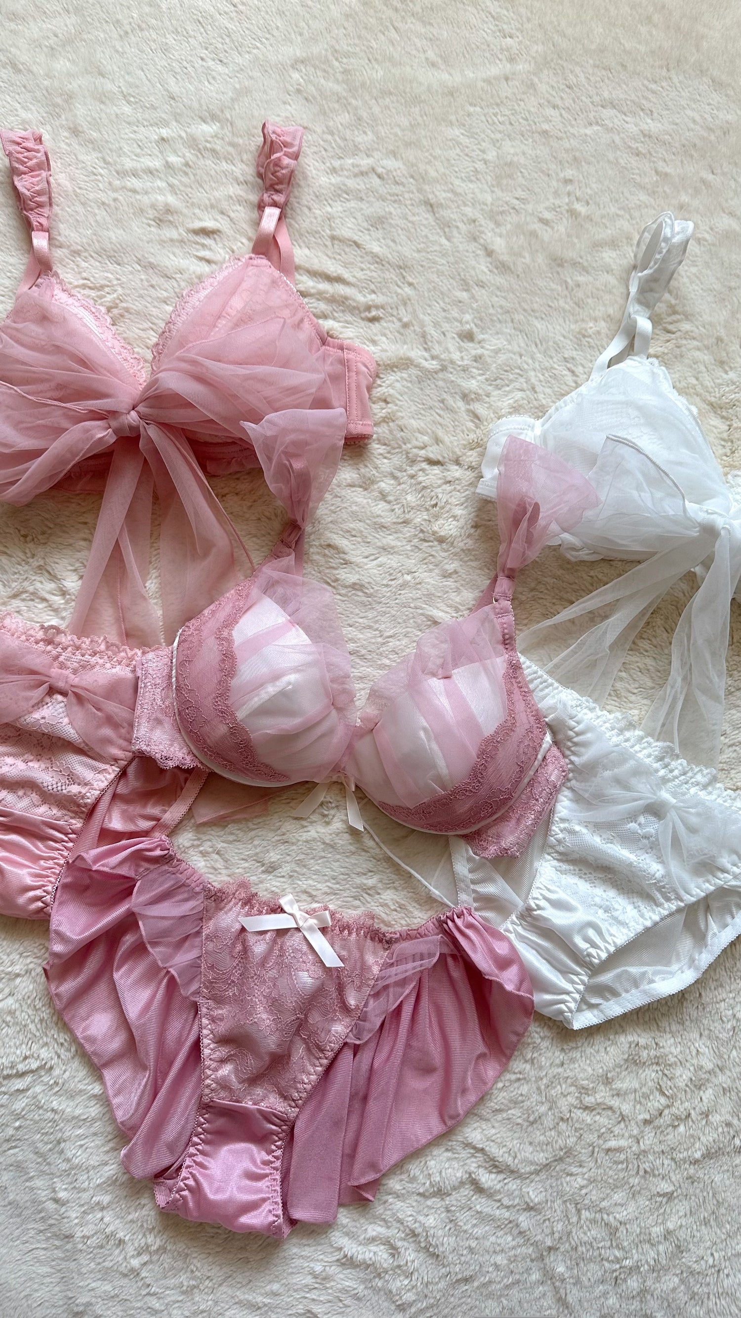 the laced in ribbon collection