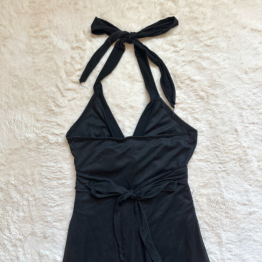 1990's midnight ribbon dress
