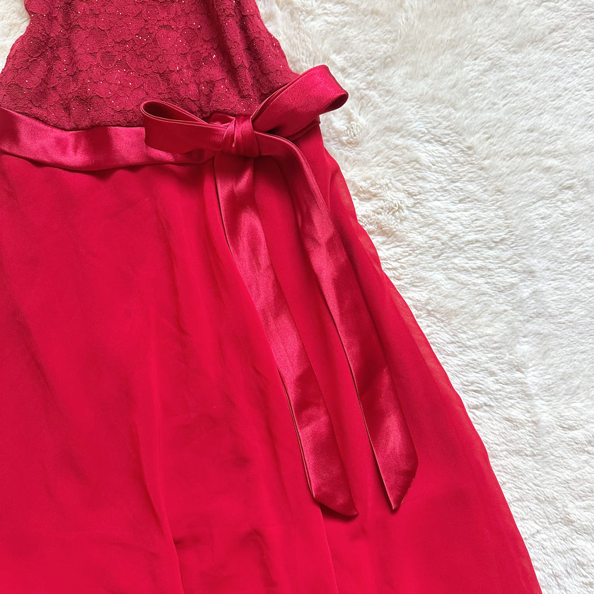 1990's scarlet serenade gown