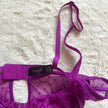 2000's bold berry garter slip dress