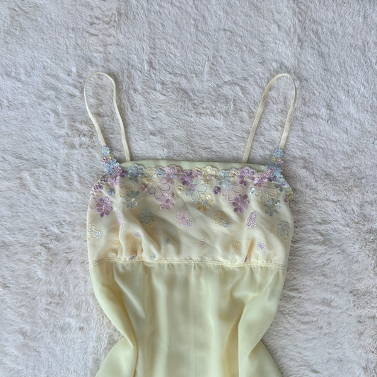 japanese brand chartreuse floral sleep set