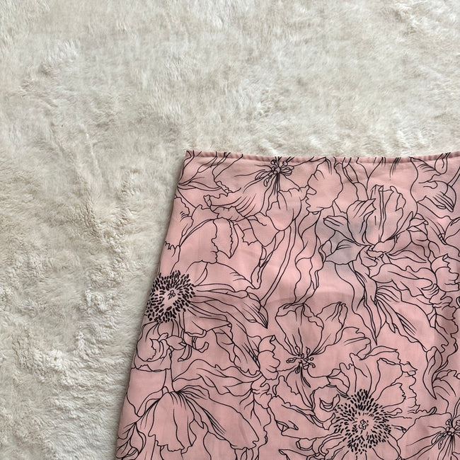2000's hibiscus midi skirt