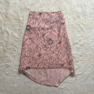 2000's hibiscus midi skirt