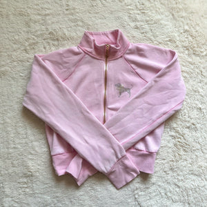 PINK x loveshackfancy reissued full-zip sweatshirt
