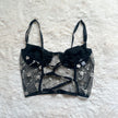 nuez moscada noir flora bustier