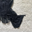 1980's lace noir 3 piece set