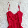 1990's scarlet petal slip dress