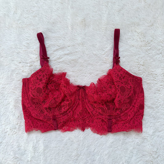 2016 merry merlot lace bra top