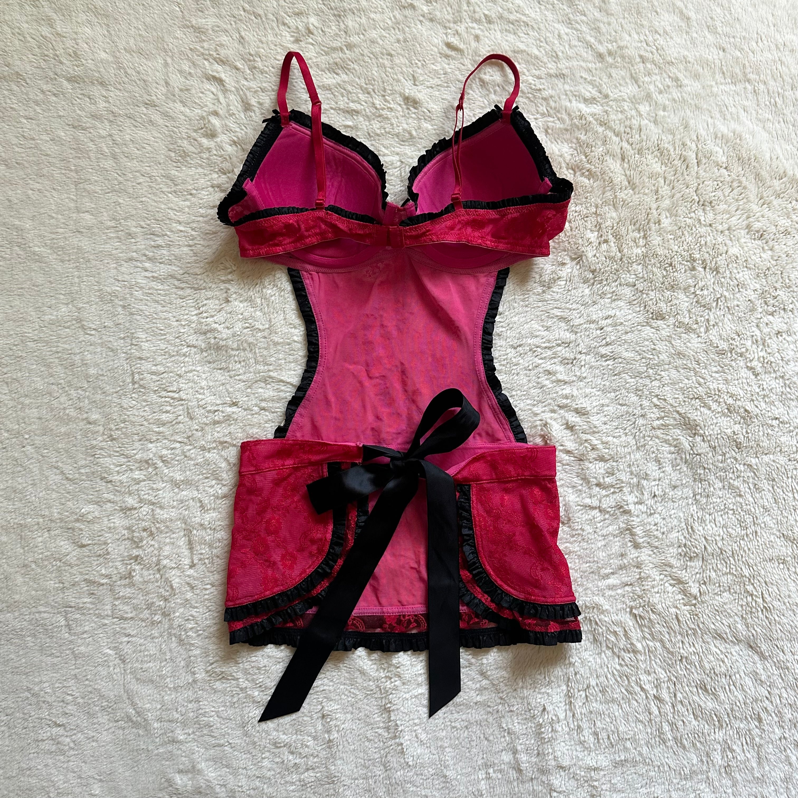 2010 cherry parlour apron slip dress