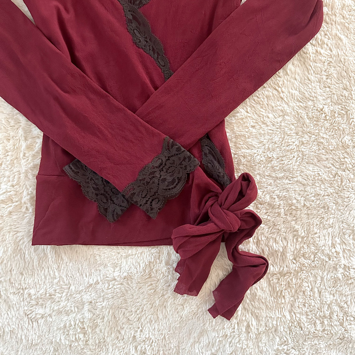 2000's wine and lace top
