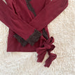 2000's wine and lace top