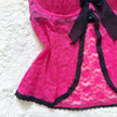 2000's raspberry lace camisole