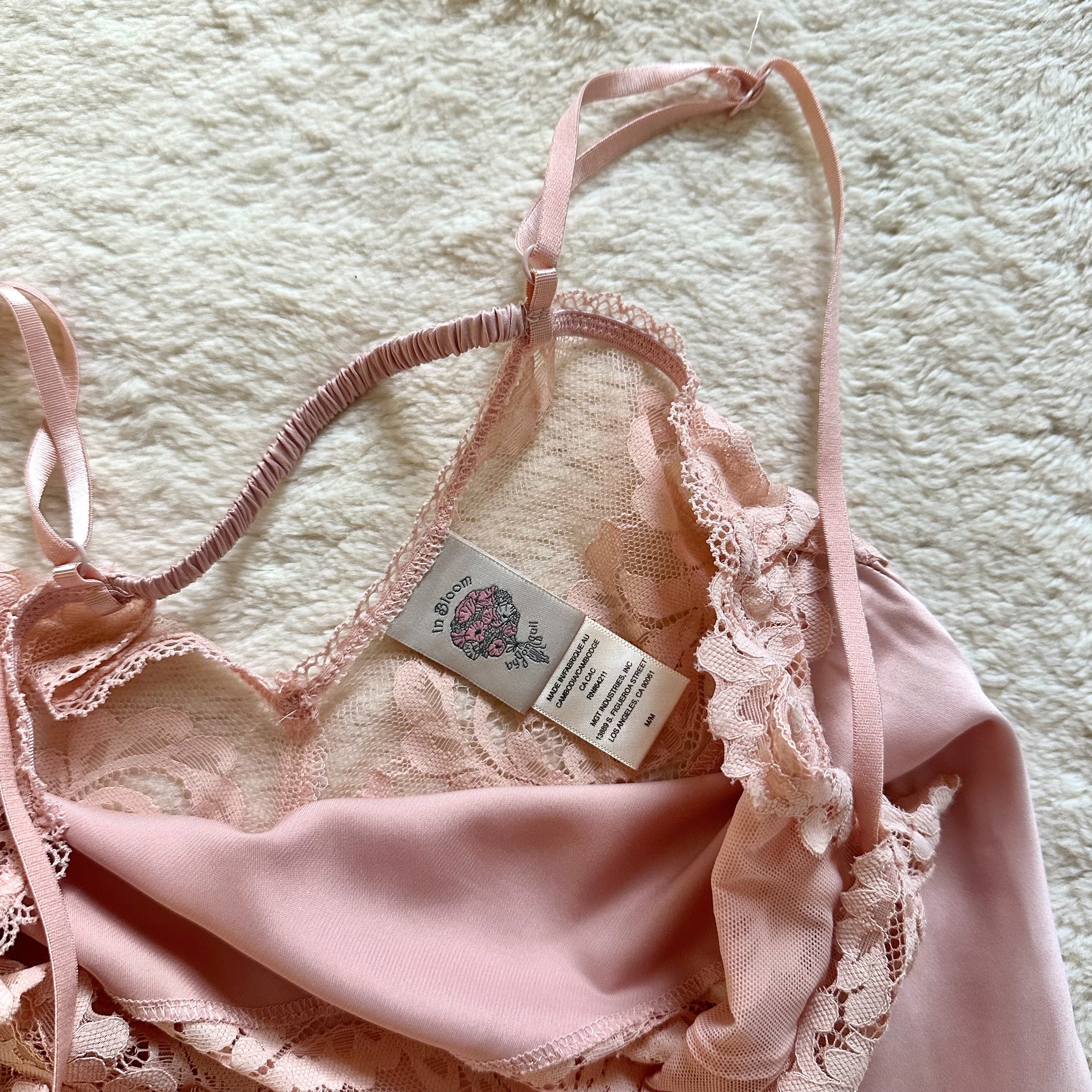 2000's dusted crepe slip dress