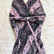 1990's mosaic paisley midi dress