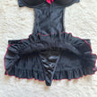 2000's dark ballet slip dress