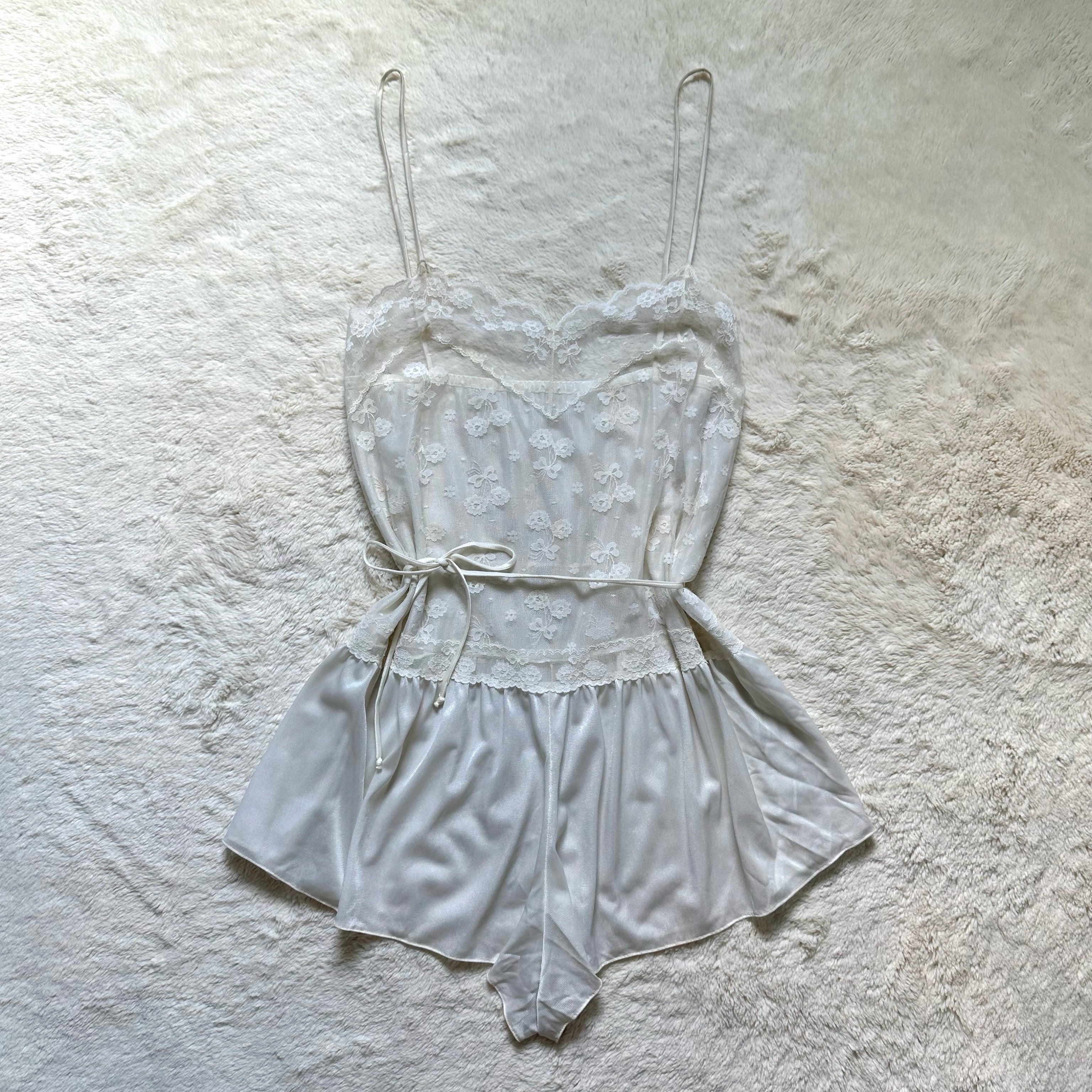 1980's ivory rose teddy