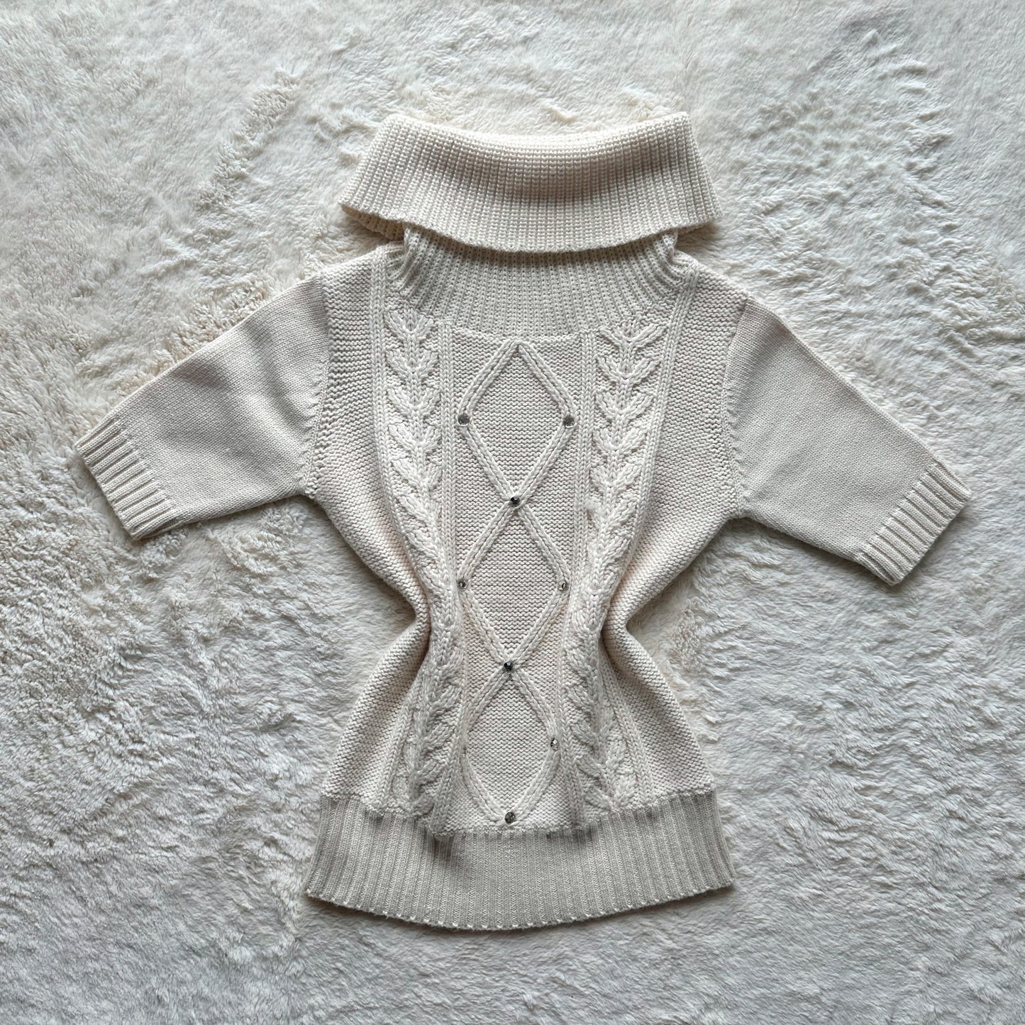 japanese brand knit turtleneck top