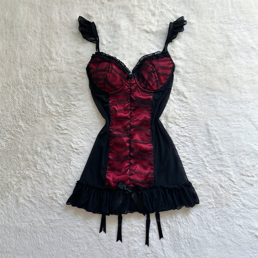 2000's elvira slip dress