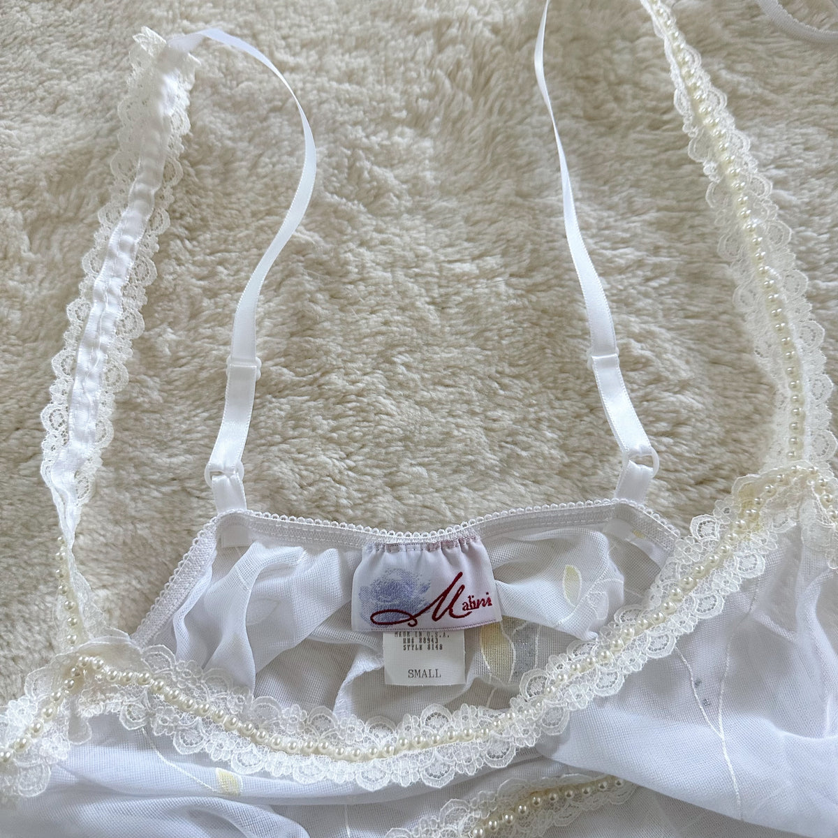 1990's lemon cream negligee