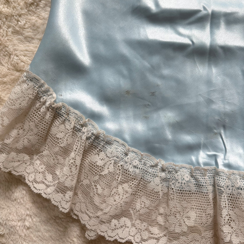 1980's sky bluebell slip dress