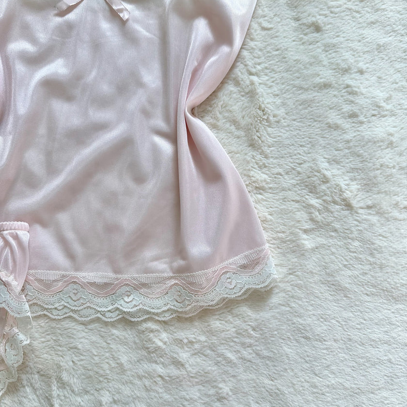 1980's ballet veil peignoir set