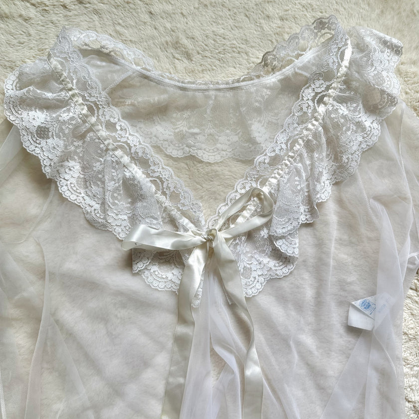1980's after the ceremony peignoir