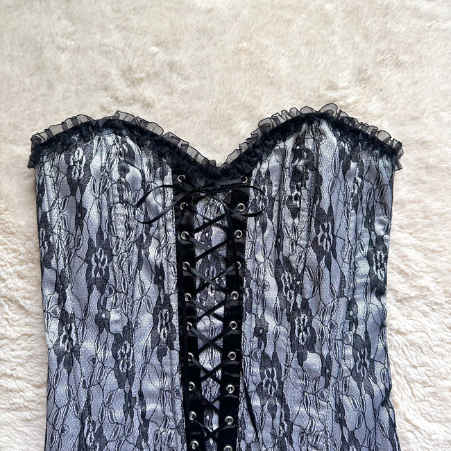 black swan corset + thong set