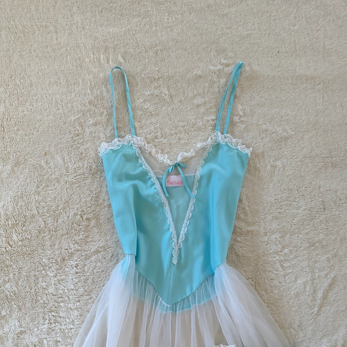 1990's ice princess slip dress set