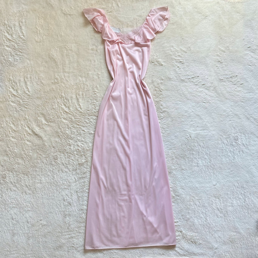 1970's petal halo negligee